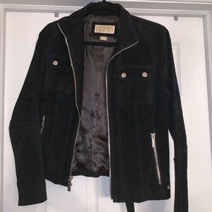 Black suede Michael Kors jacket